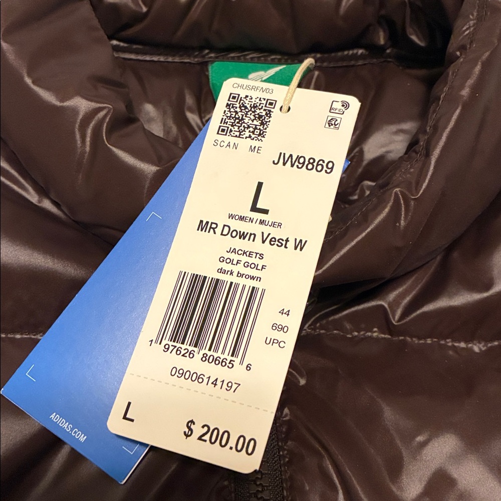 NWT Adidas Down Vest offers welcome